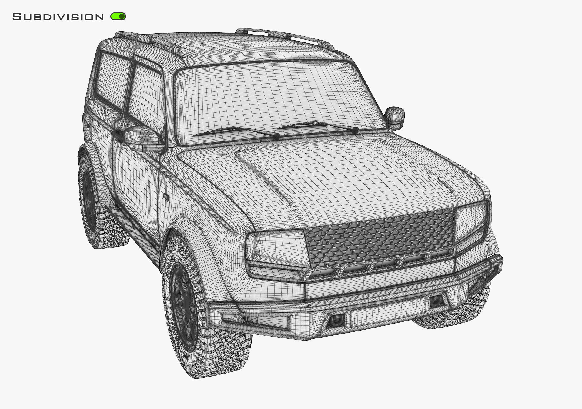 Off Road Car v 1 3D model_17