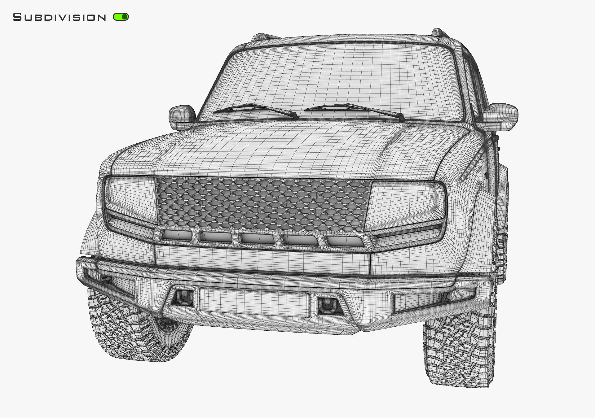 Off Road Car v 1 3D model_23