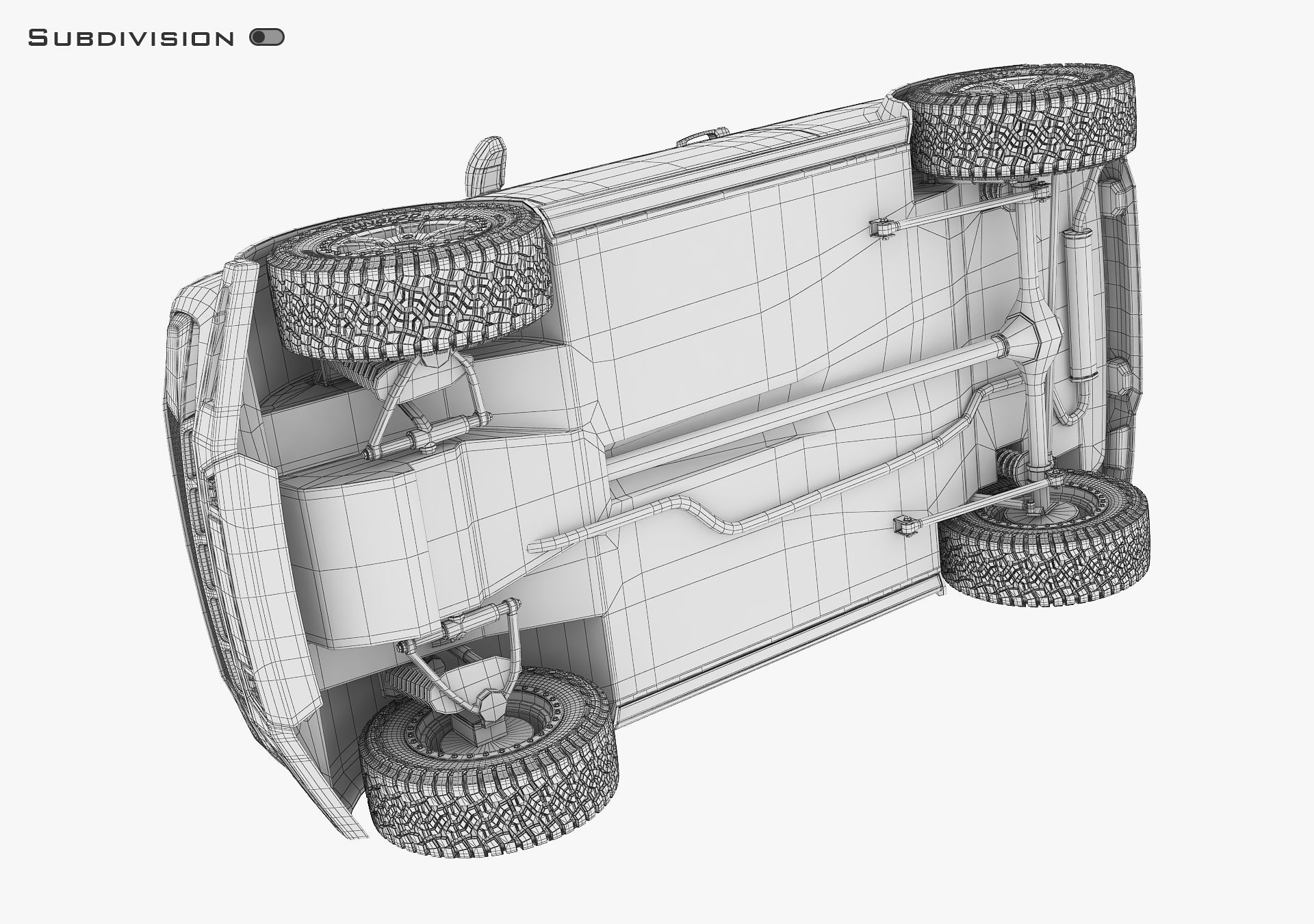 Off Road Car v 1 3D model_36