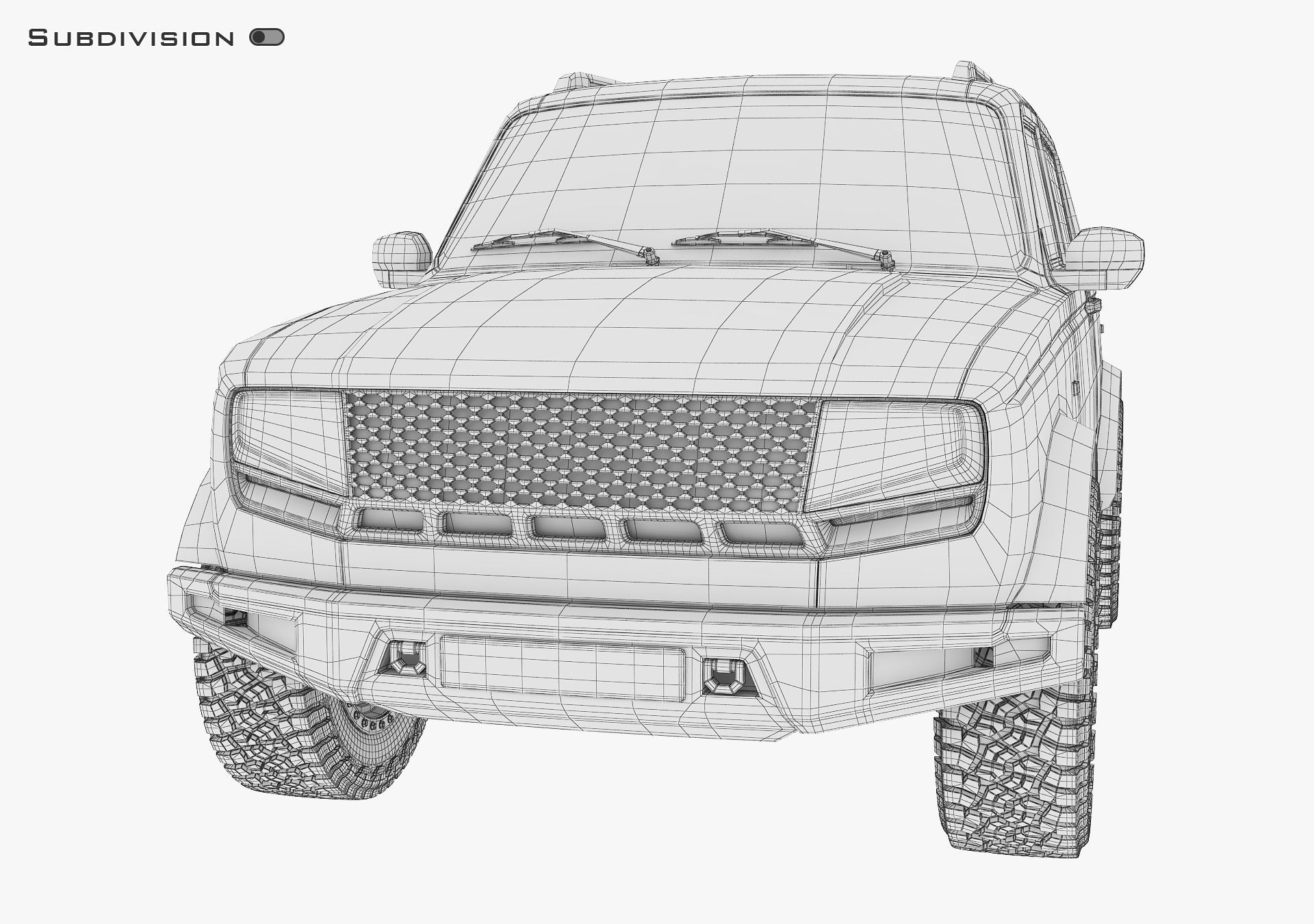 Off Road Car v 1 3D model_24