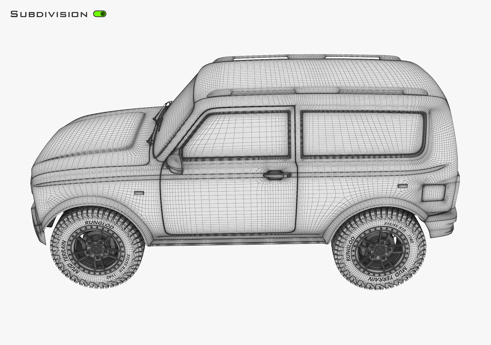 Off Road Car v 1 3D model_31