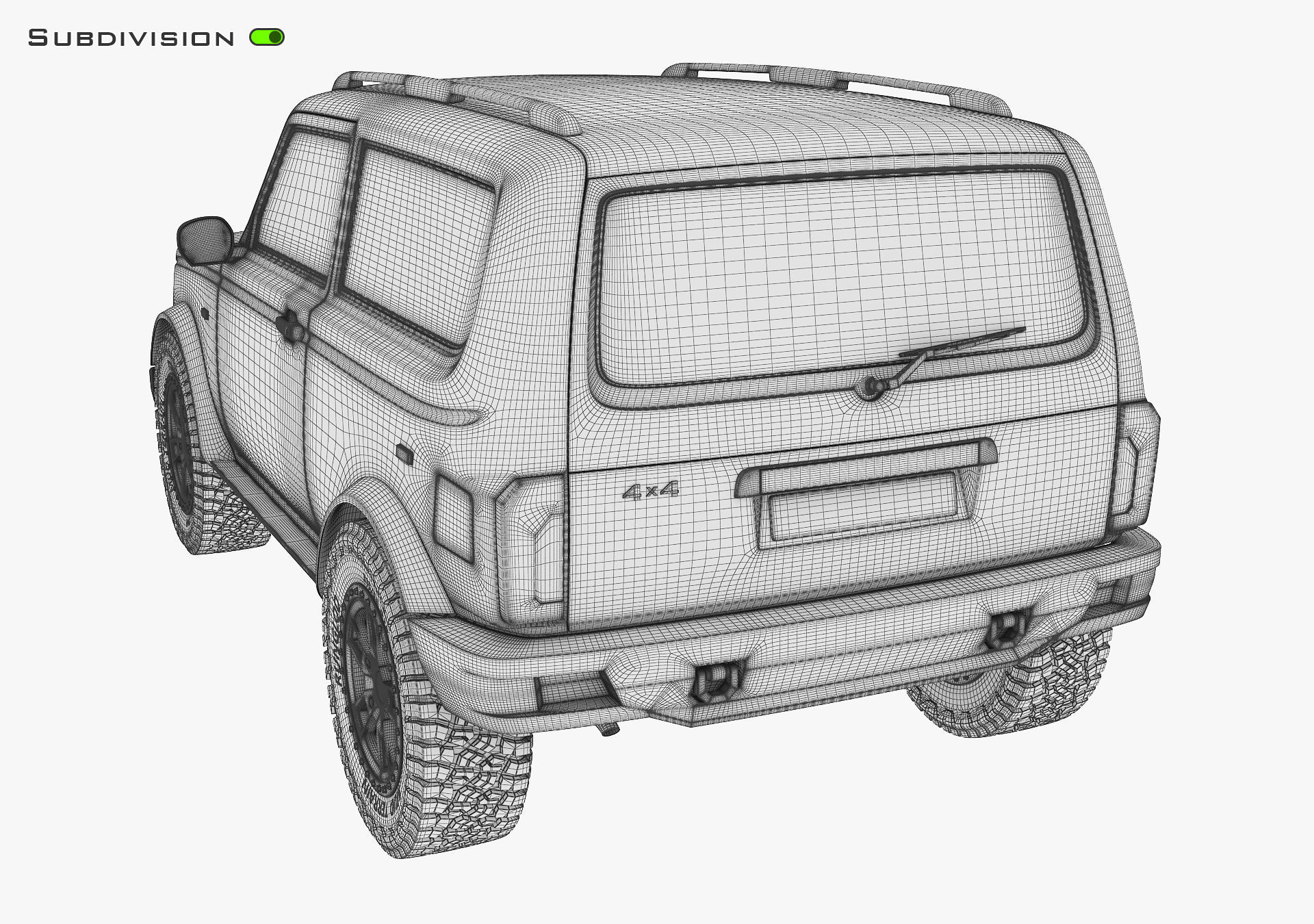 Off Road Car v 1 3D model_19