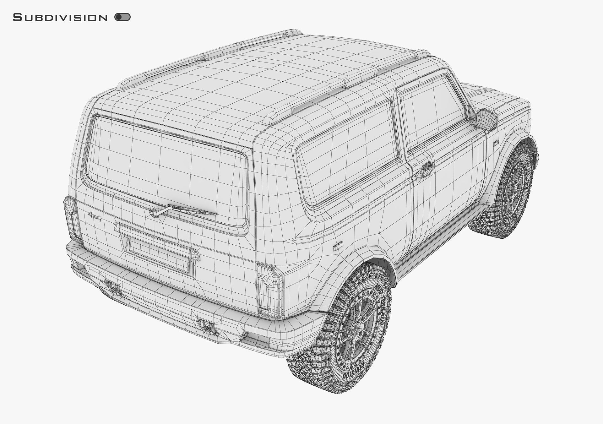 Off Road Car v 1 3D model_26