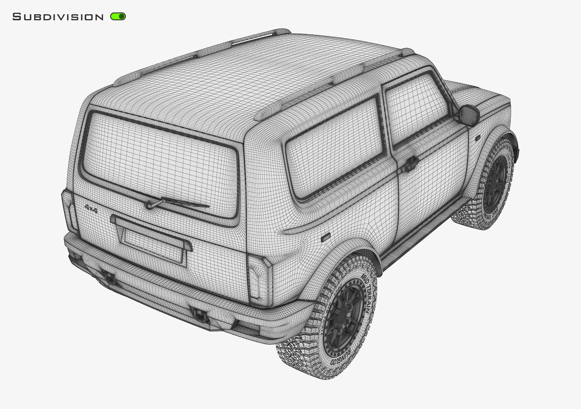 Off Road Car v 1 3D model_25