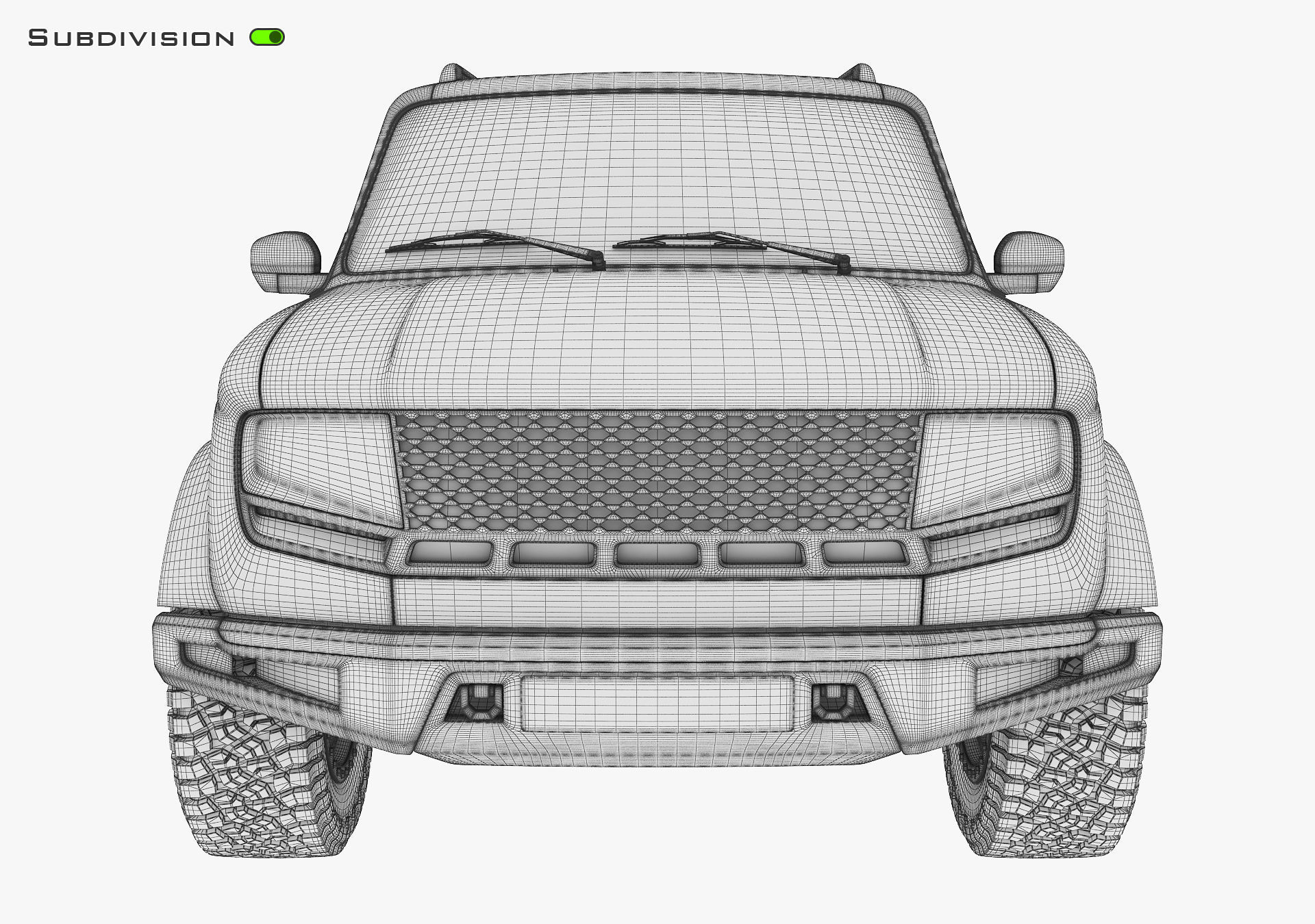 Off Road Car v 1 3D model_33