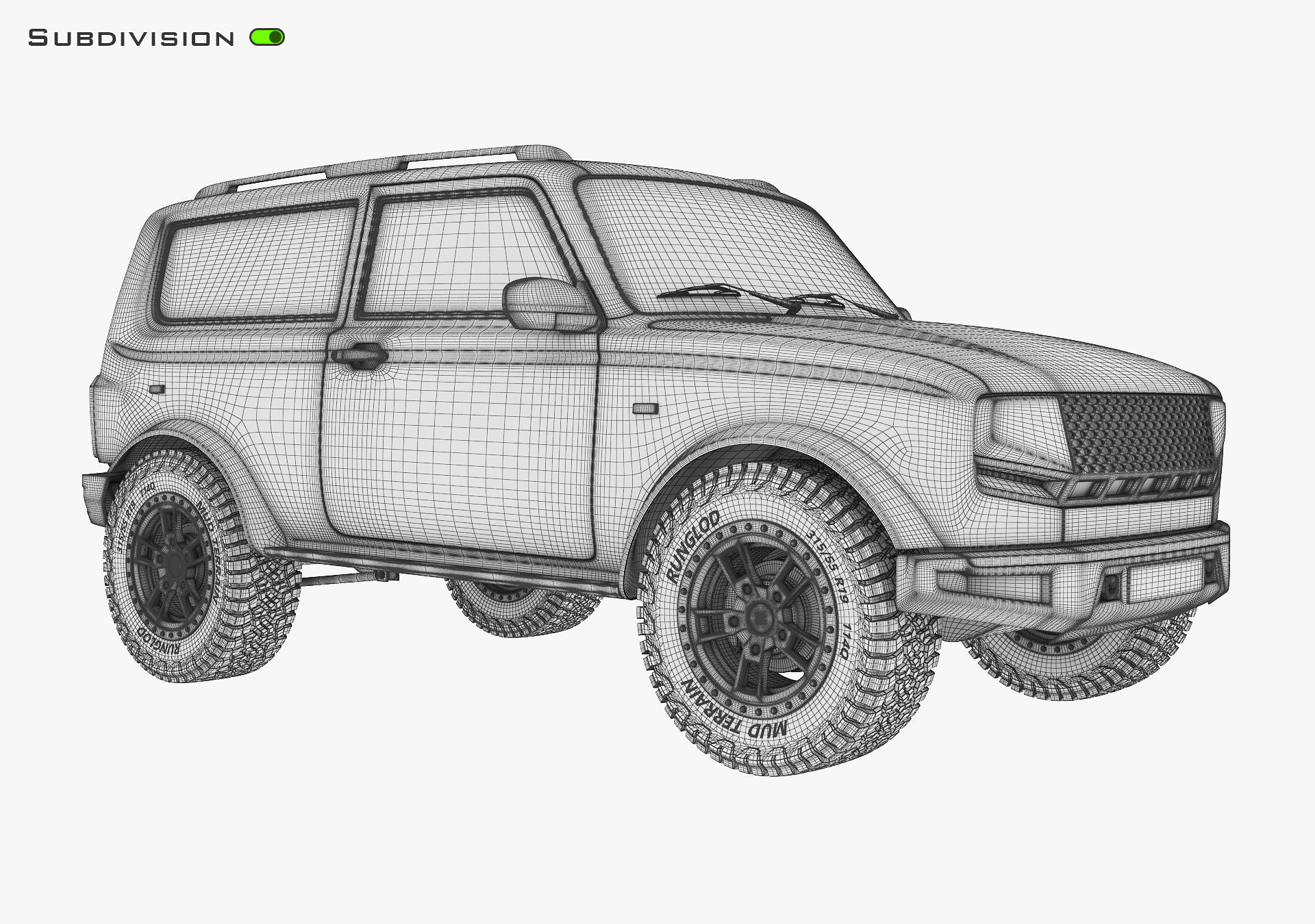 Off Road Car v 1 3D model_29