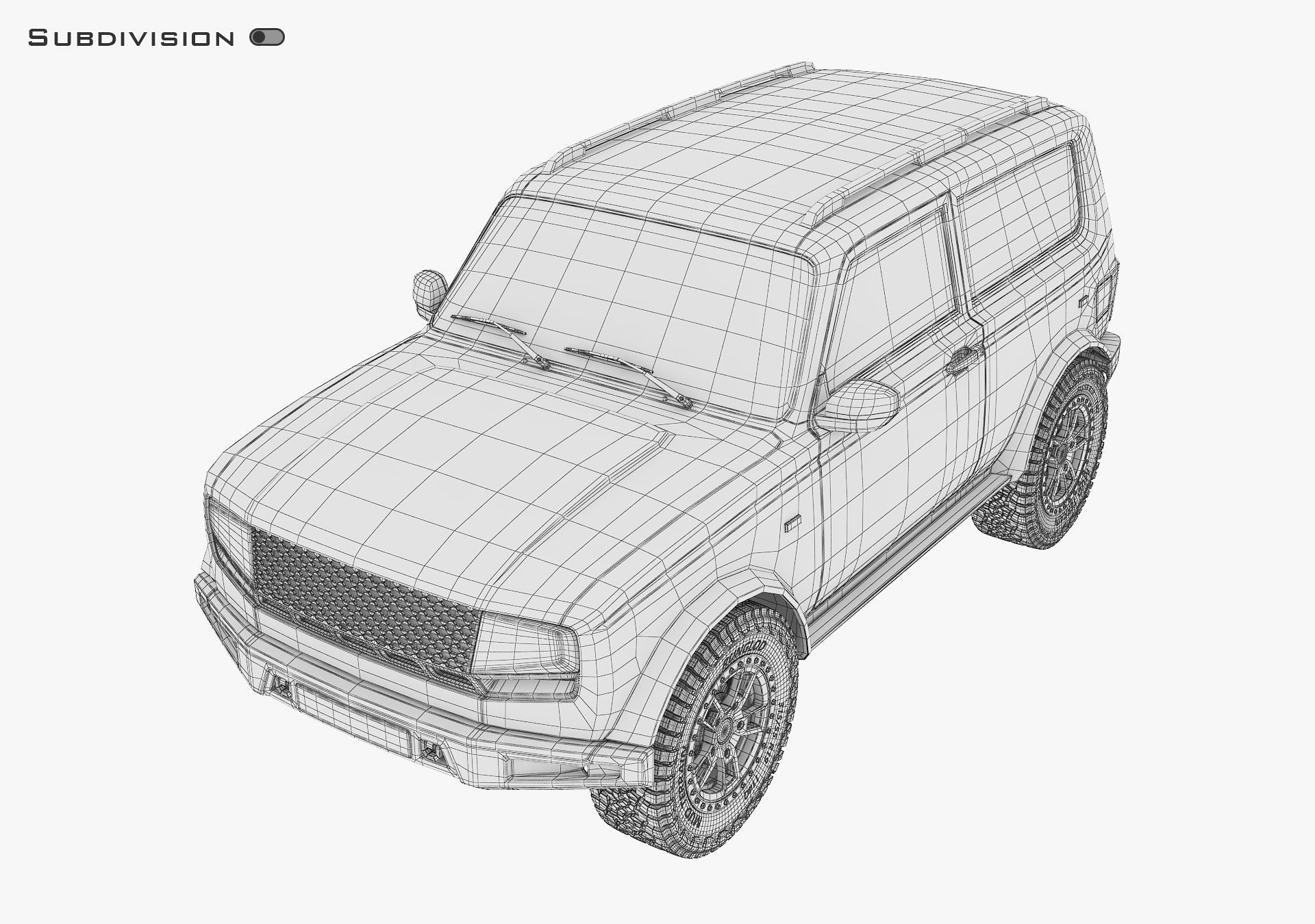 Off Road Car v 1 3D model_28
