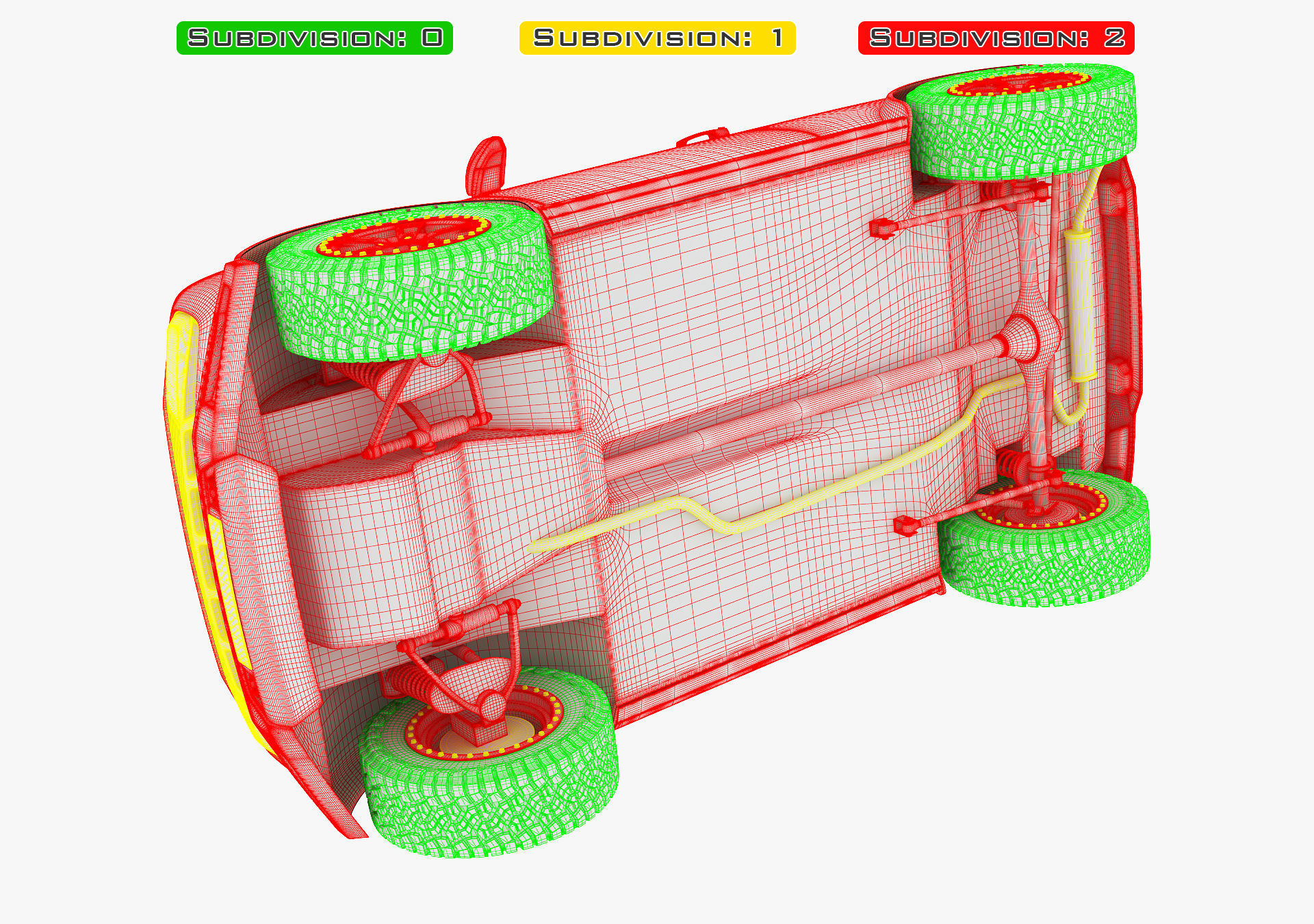 Off Road Car v 1 3D model_38