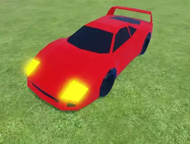 Low Poly Ferrari F40