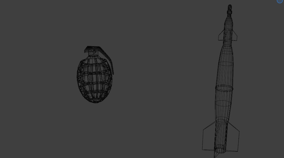 Rpg and Grenade Pack - Game Ready Weapons and Explosives Low-poly 3D model_7