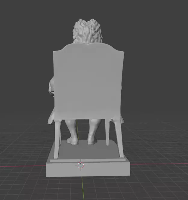 Isaac Newton Statue 3D print model_25