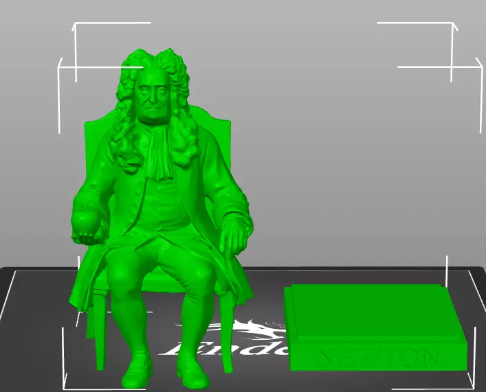 Isaac Newton Statue 3D print model_18
