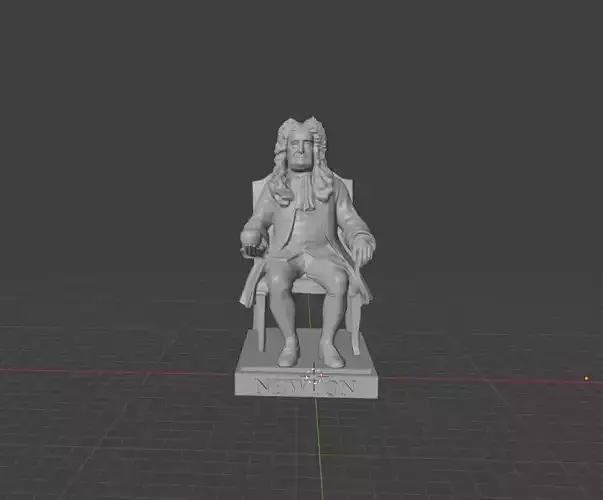Isaac Newton Statue 3D print model