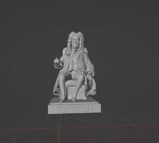 Isaac Newton Statue 3D print model