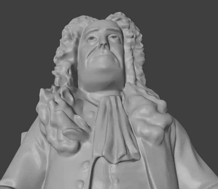 Isaac Newton Statue 3D print model_13
