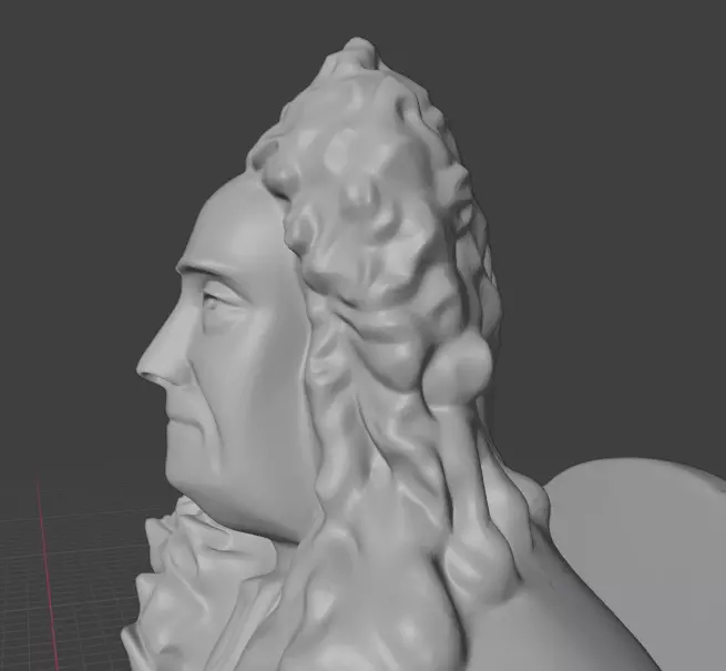 Isaac Newton Statue 3D print model_15