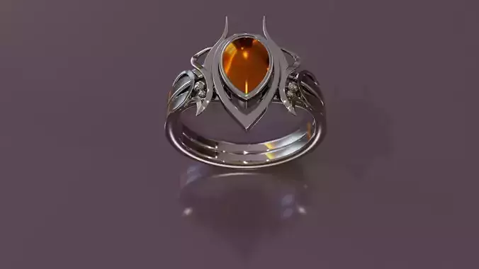Gothic Ring 03 3D print model