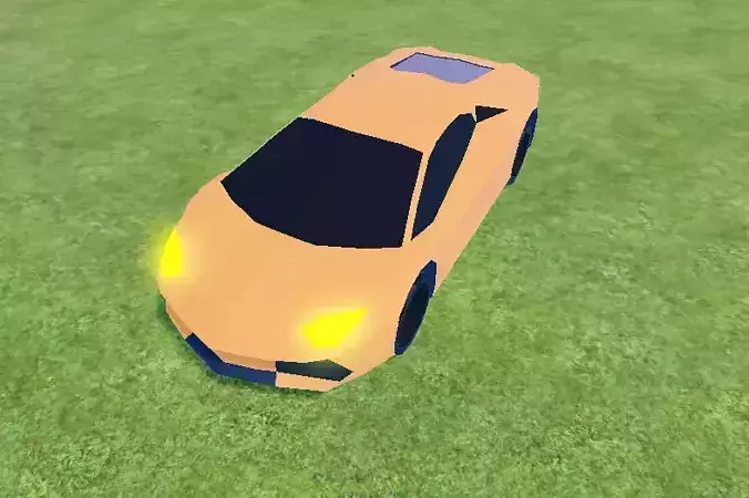 Low Poly Lamborghini Aventador
