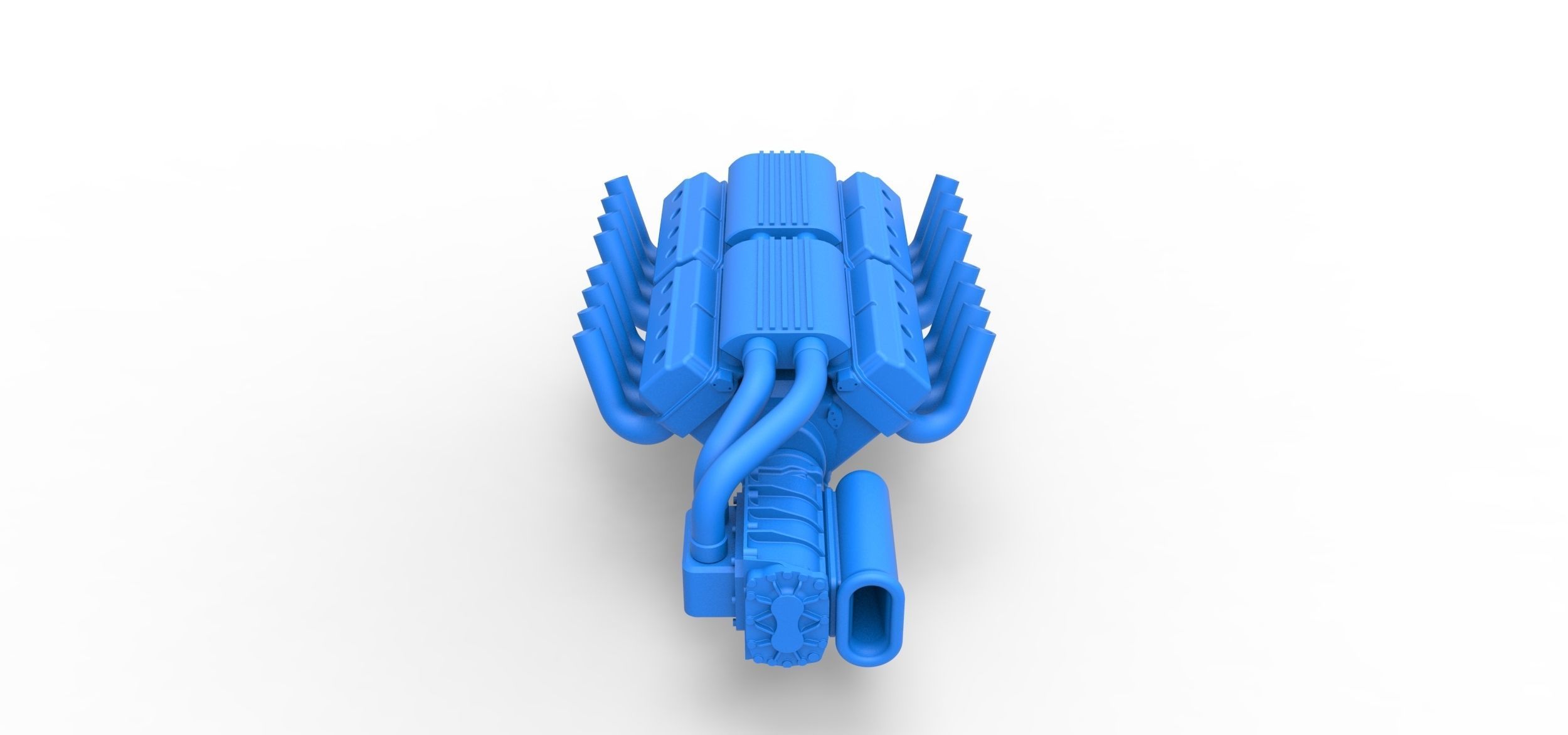 Engine 2 V8 Version 2 Scale 1 to 25 3D print model_6