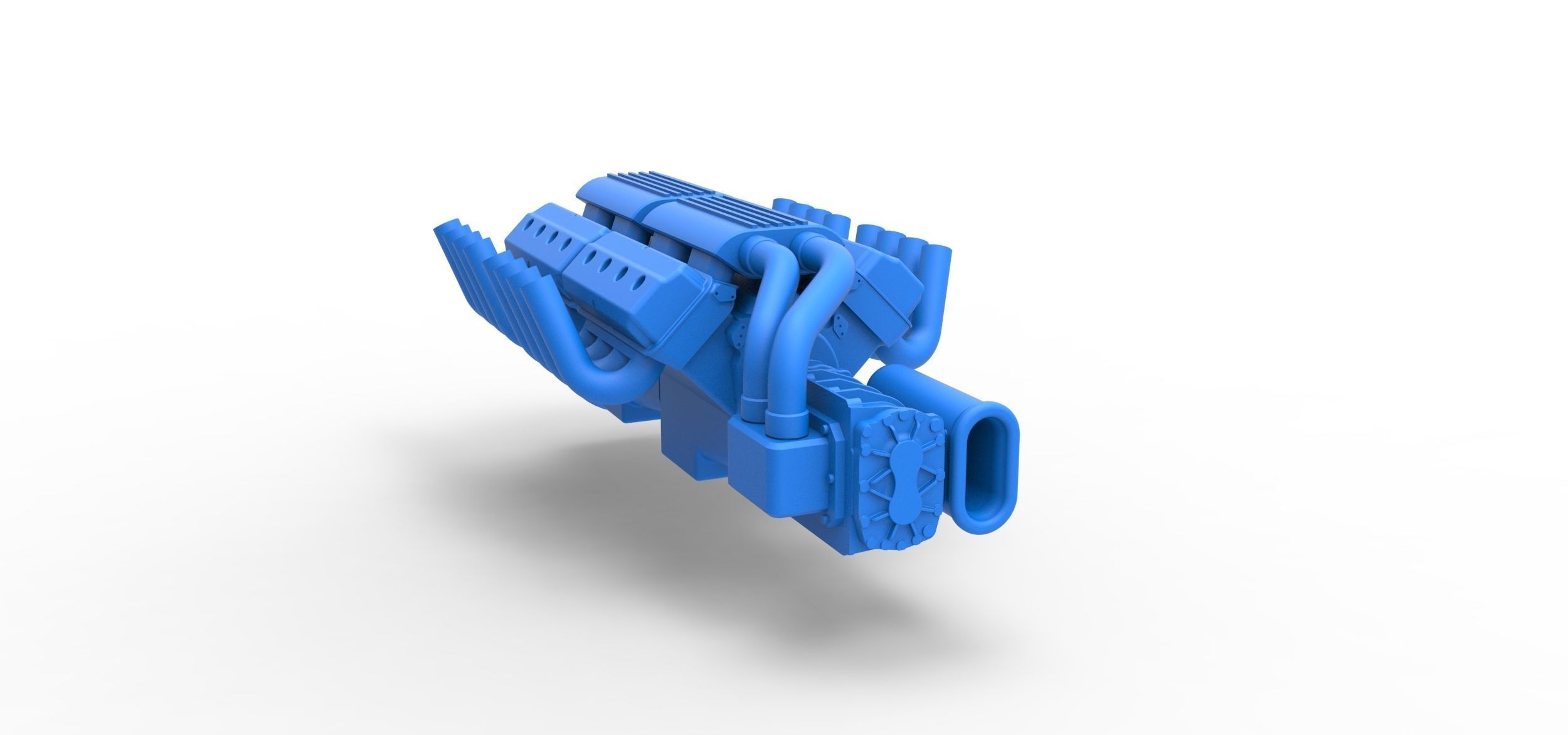 Engine 2 V8 Version 2 Scale 1 to 25 3D print model_17