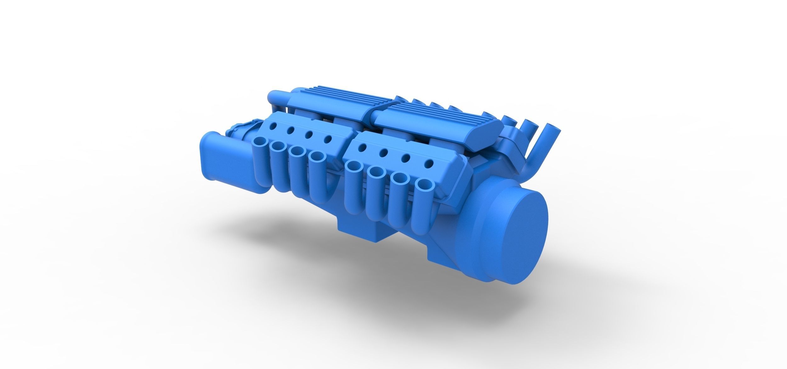 Engine 2 V8 Version 2 Scale 1 to 25 3D print model_10