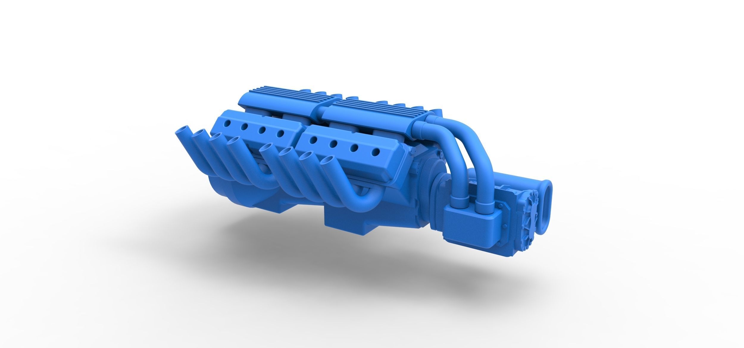 Engine 2 V8 Version 2 Scale 1 to 25 3D print model_16