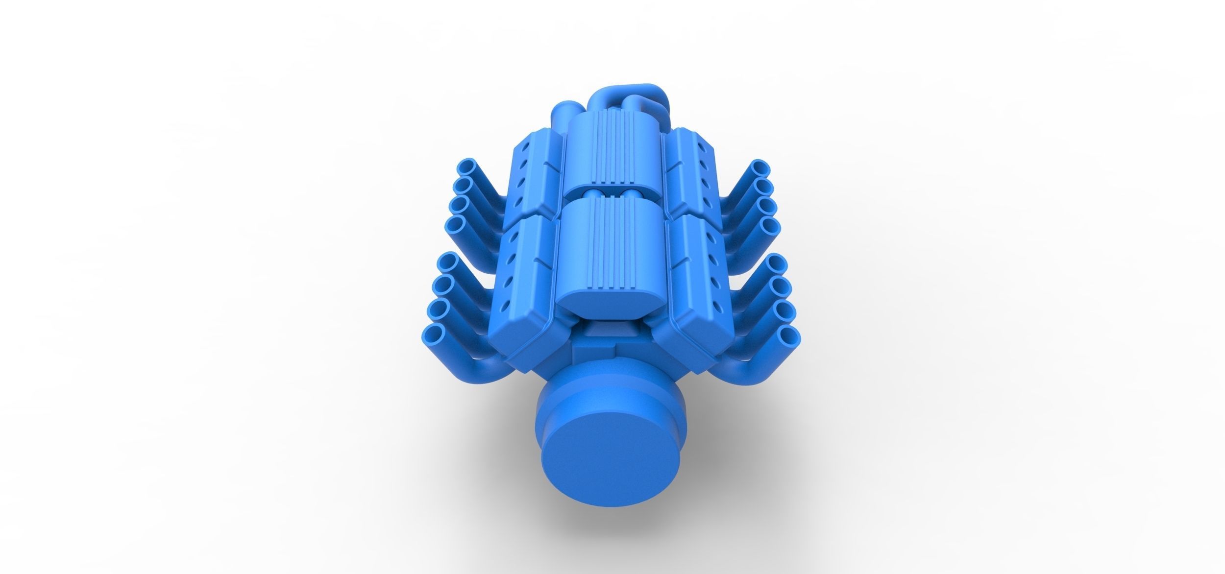 Engine 2 V8 Version 2 Scale 1 to 25 3D print model_13
