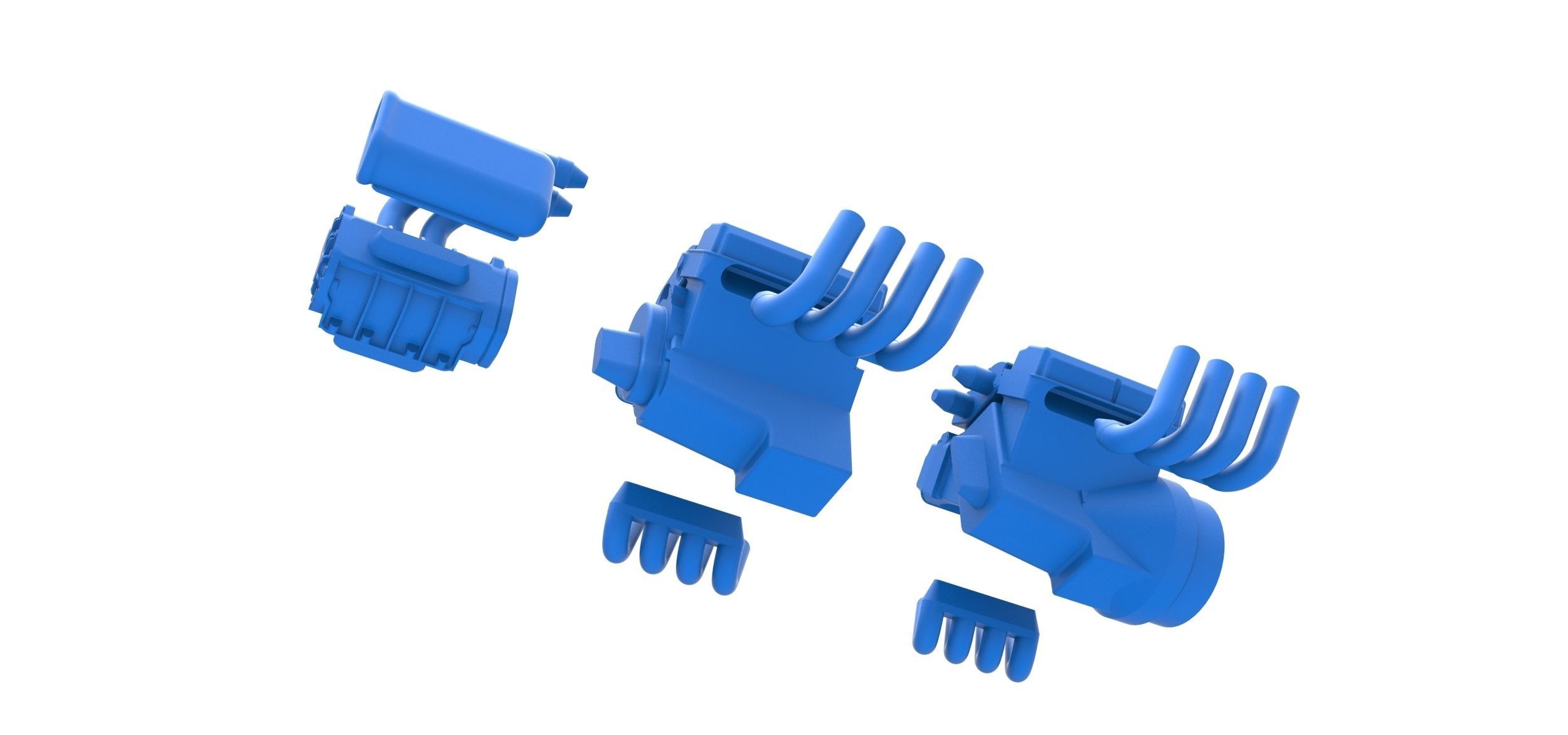 Engine 2 V8 Version 2 Scale 1 to 25 3D print model_20