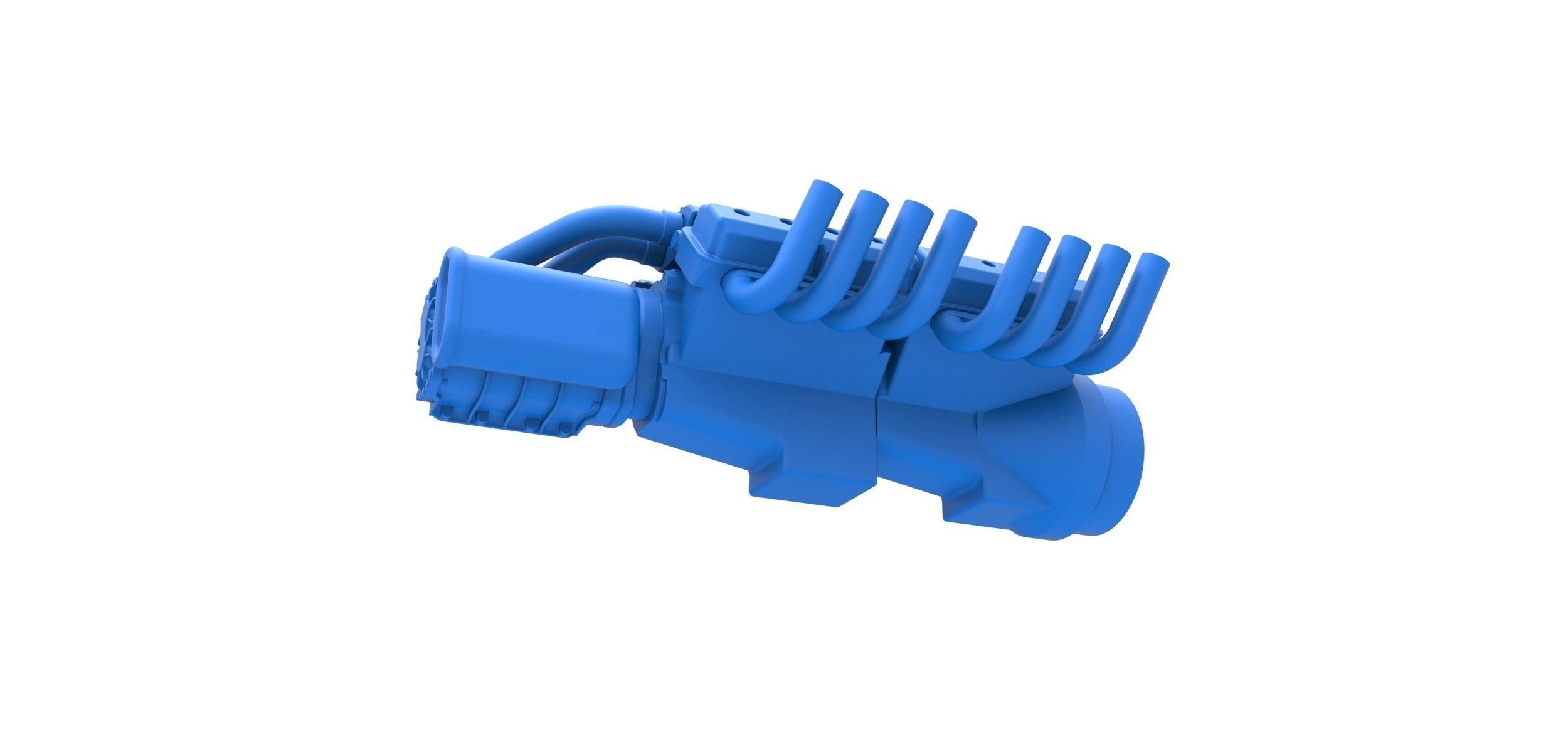 Engine 2 V8 Version 2 Scale 1 to 25 3D print model_2