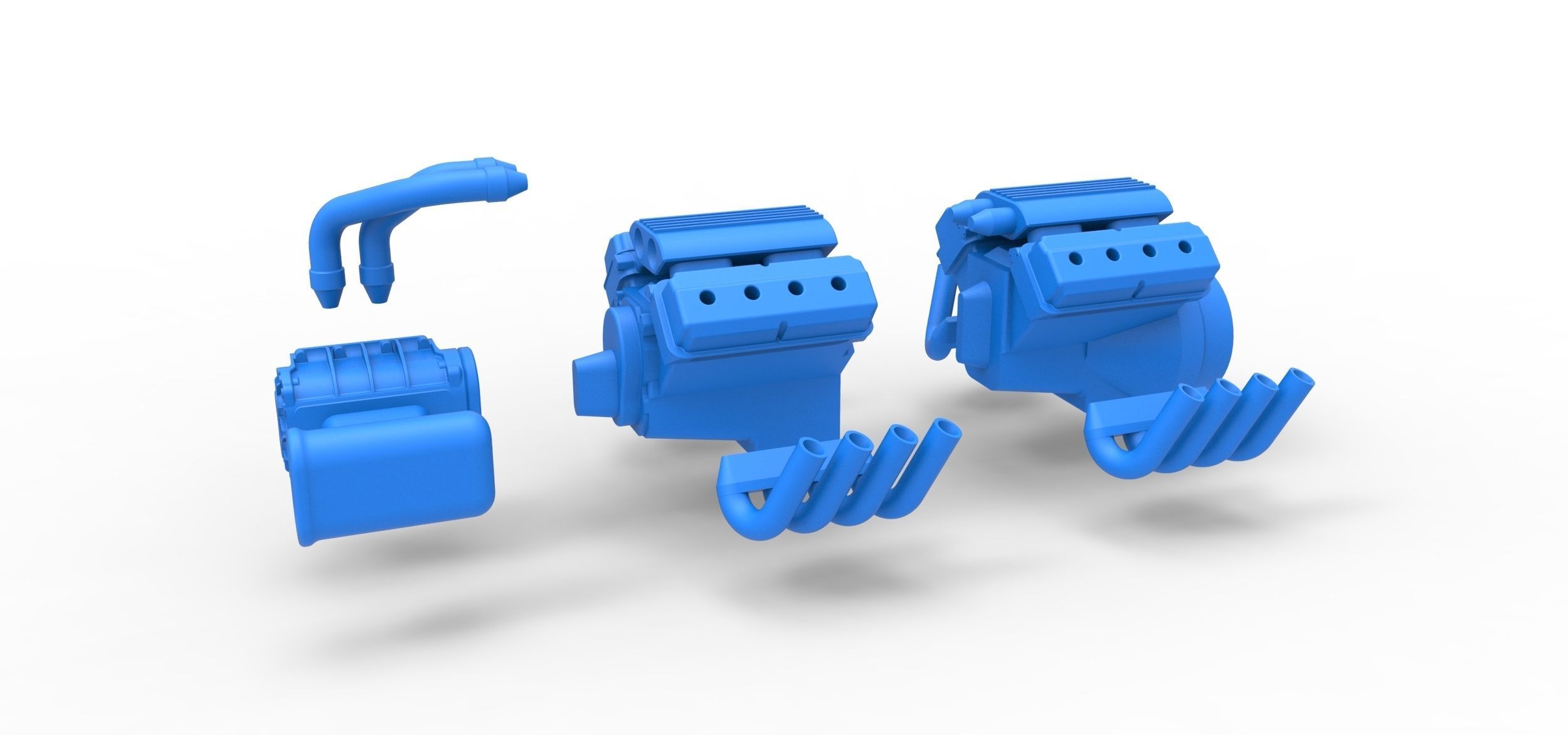 Engine 2 V8 Version 2 Scale 1 to 25 3D print model_18