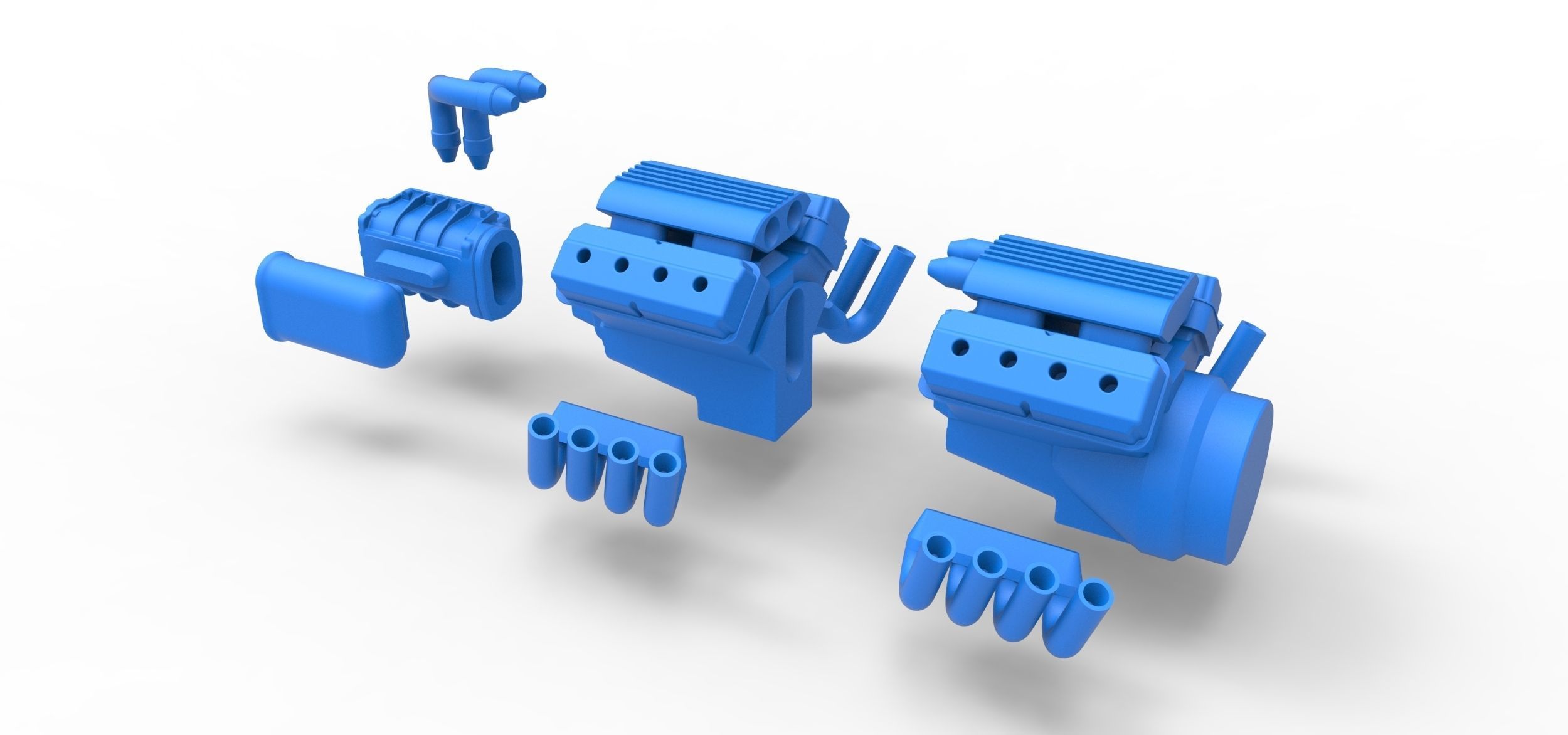 Engine 2 V8 Version 2 Scale 1 to 25 3D print model_22