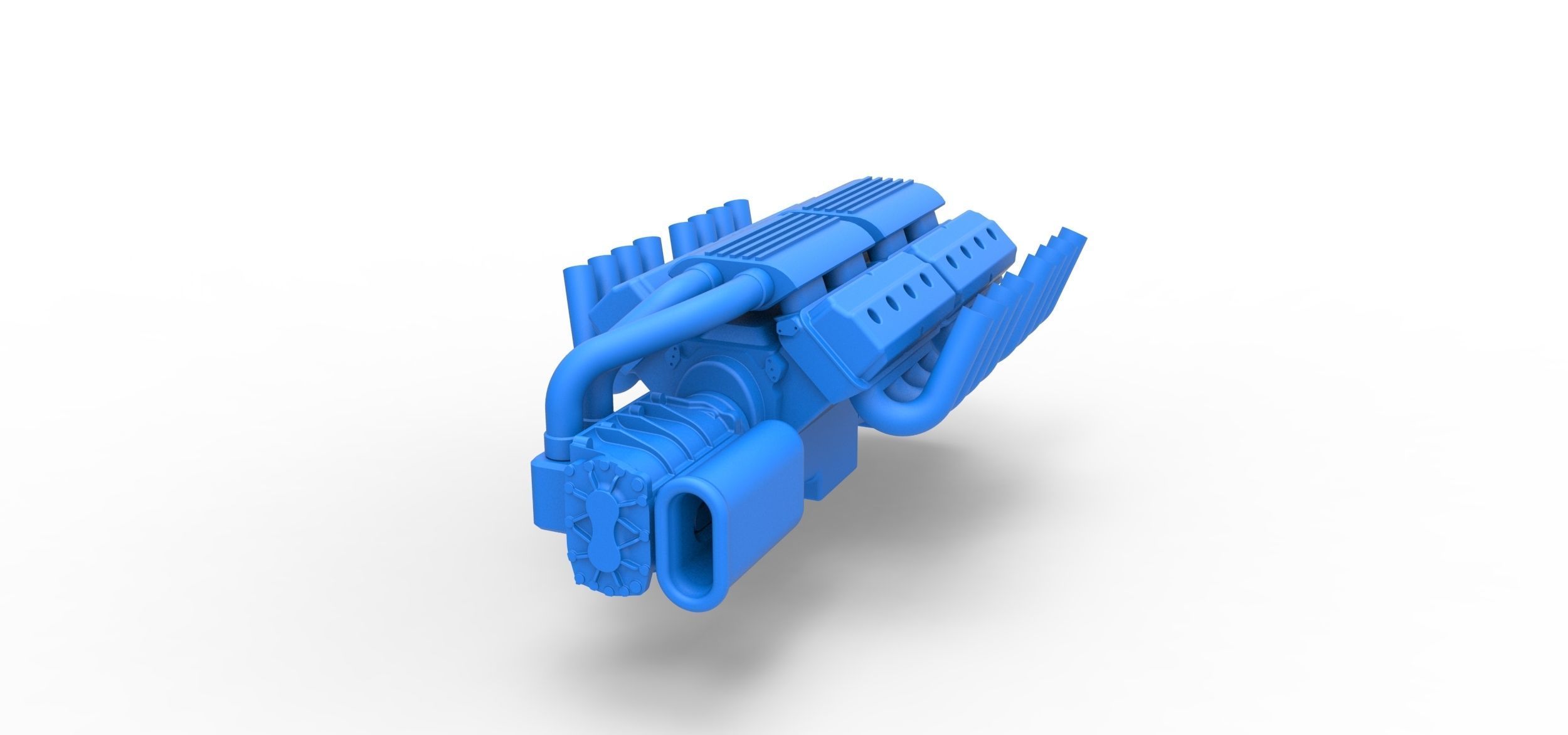 Engine 2 V8 Version 2 Scale 1 to 25 3D print model_3