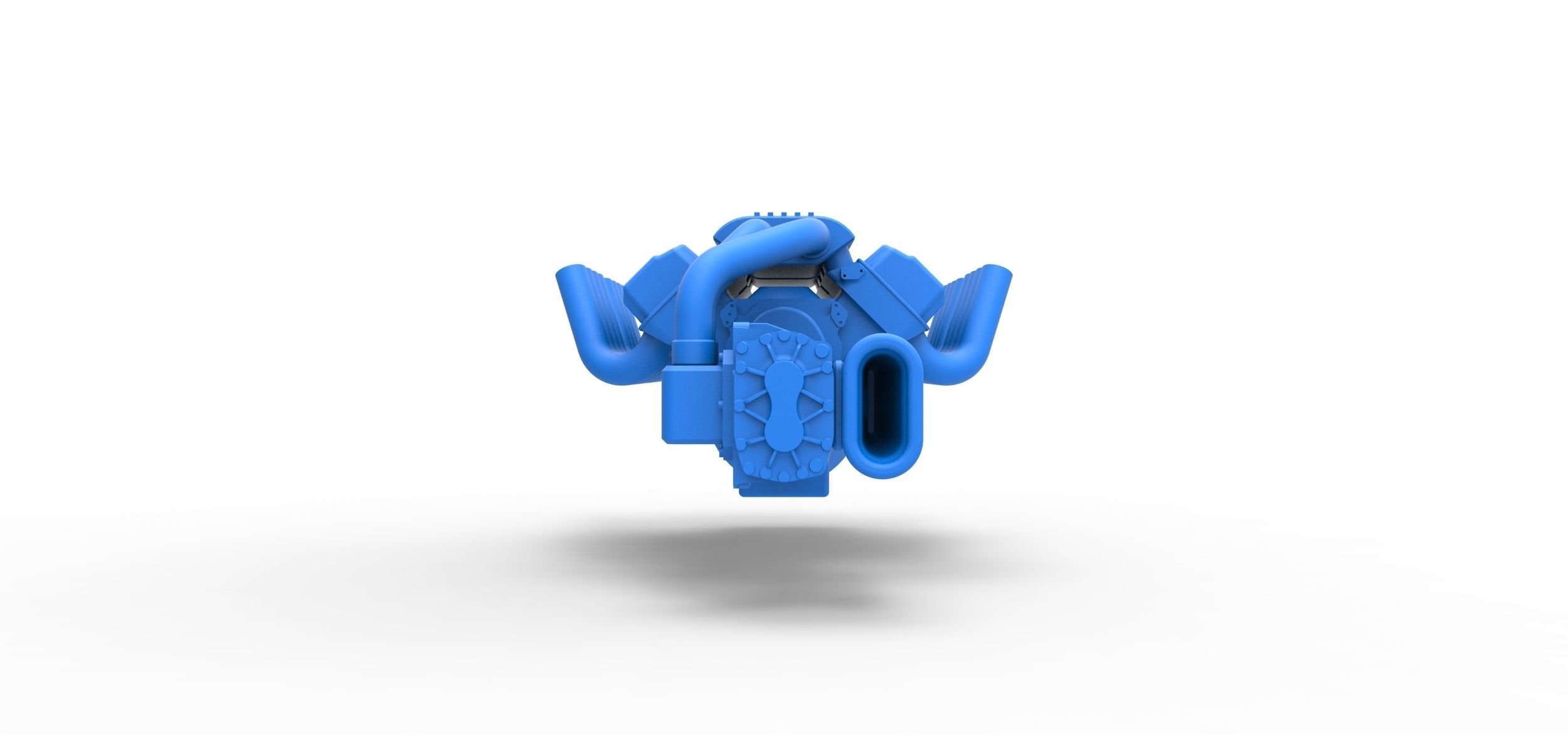 Engine 2 V8 Version 2 Scale 1 to 25 3D print model_5