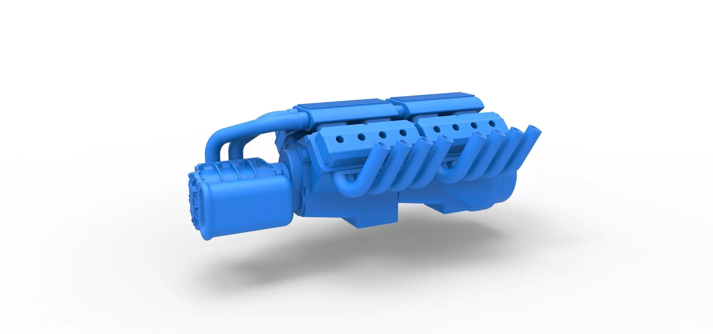 Engine 2 V8 Version 2 Scale 1 to 25 3D print model_0