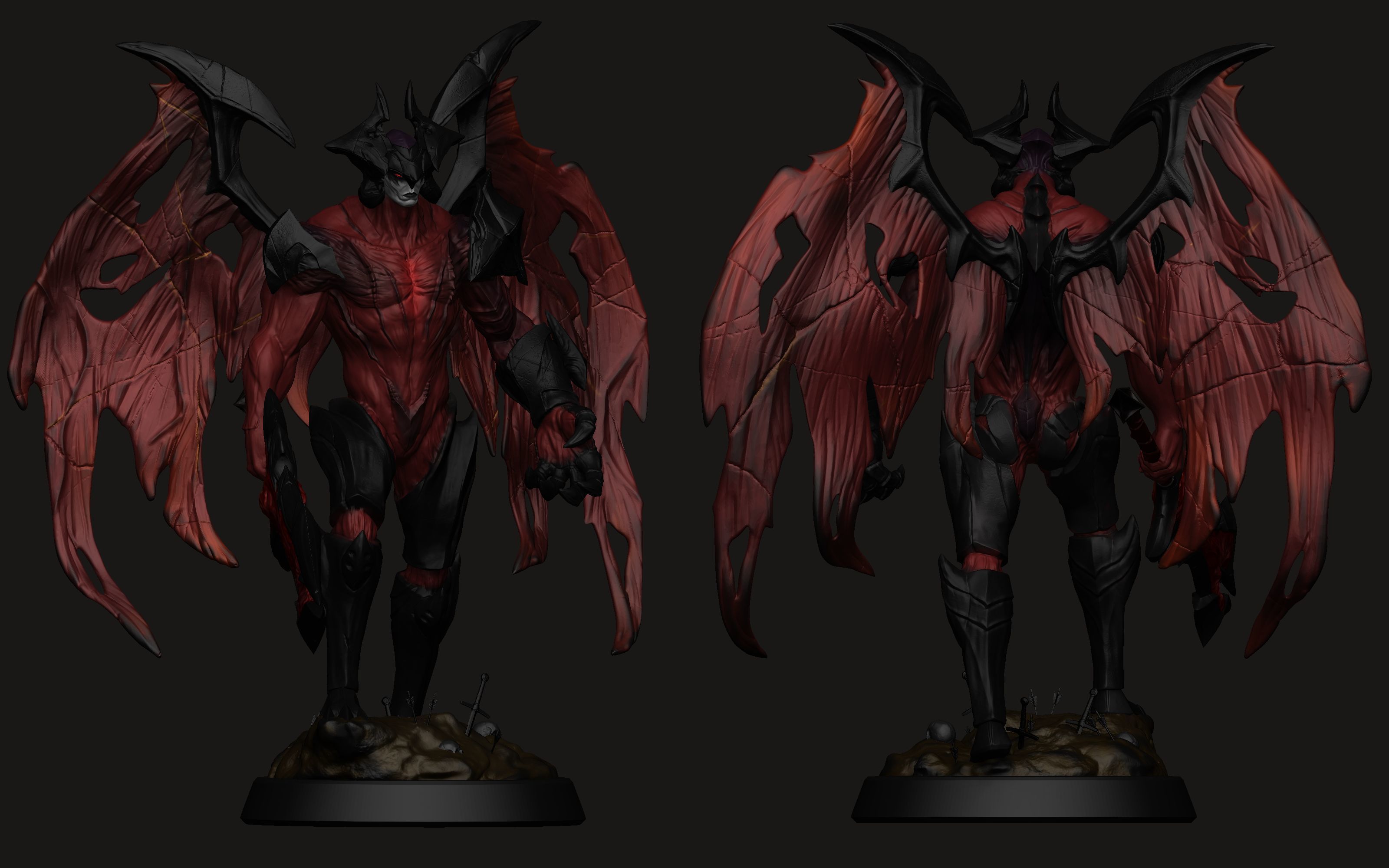 AATROX THE DARKIN BLADE MINIATURE 3D print model_2