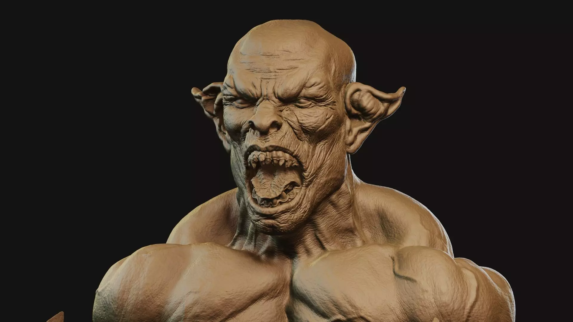 Orc Boxer Free 3D print model_0
