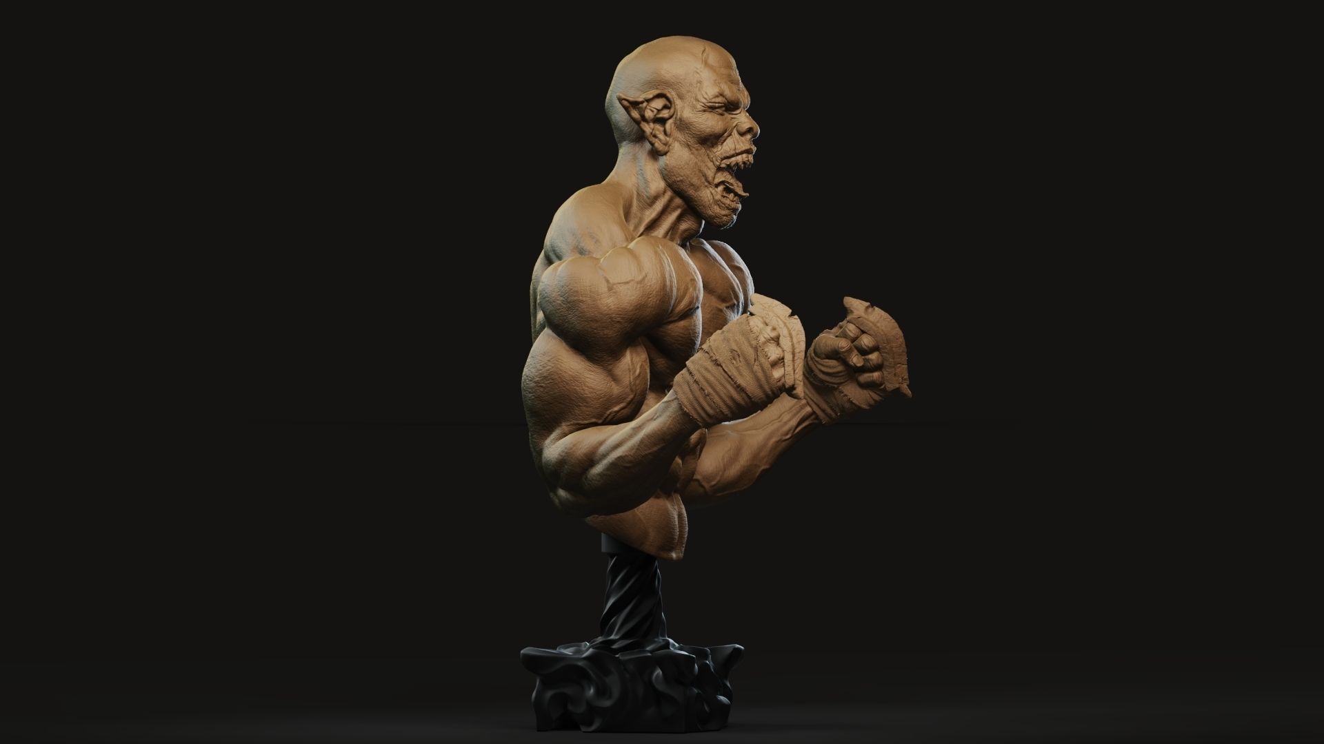 Orc Boxer Free 3D print model_4