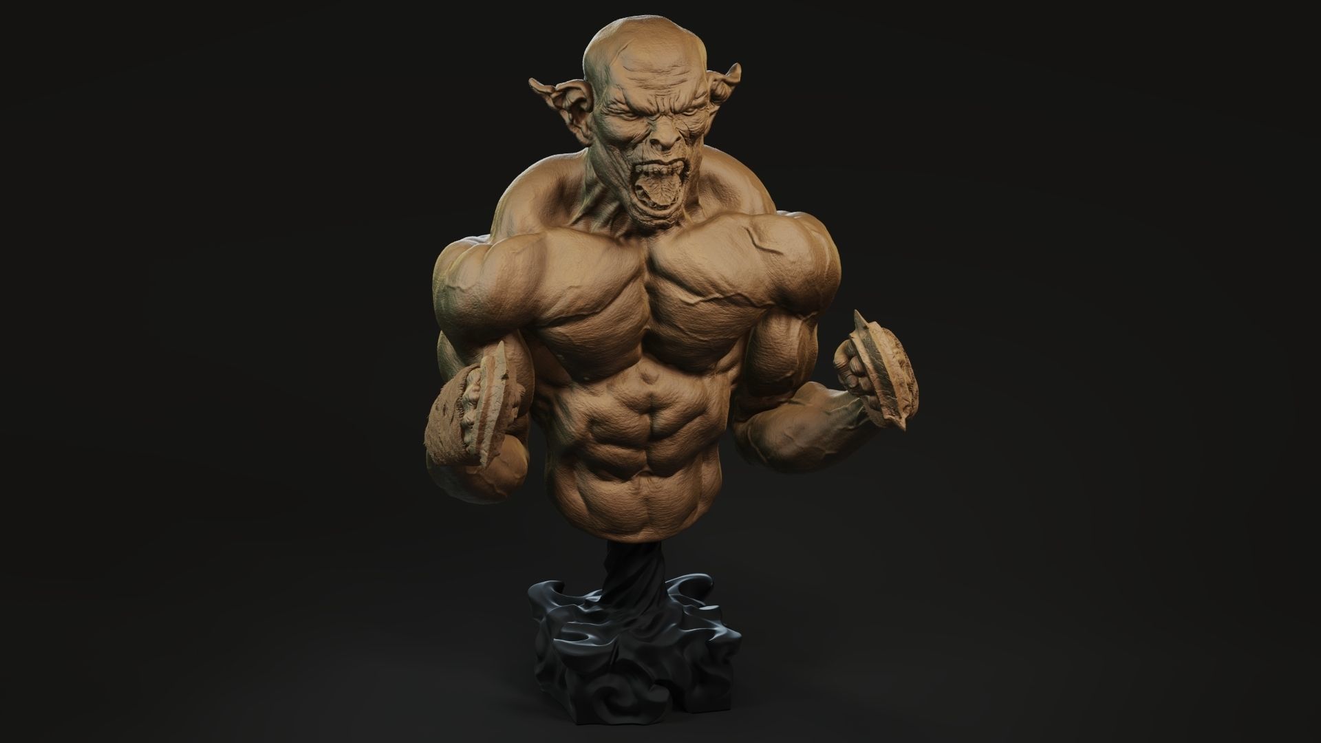 Orc Boxer Free 3D print model_3