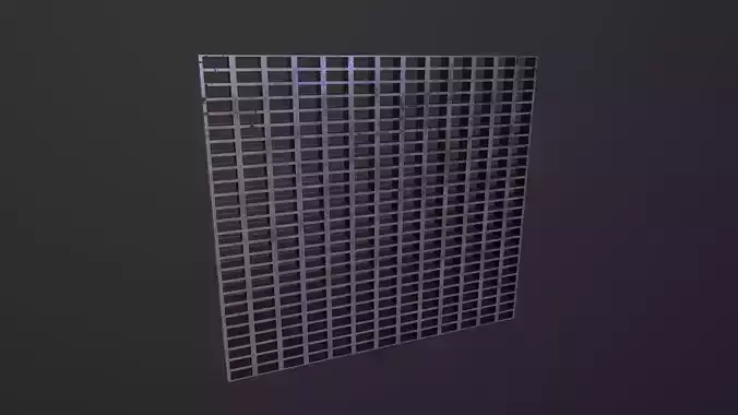 Grating Flooring 3D Model