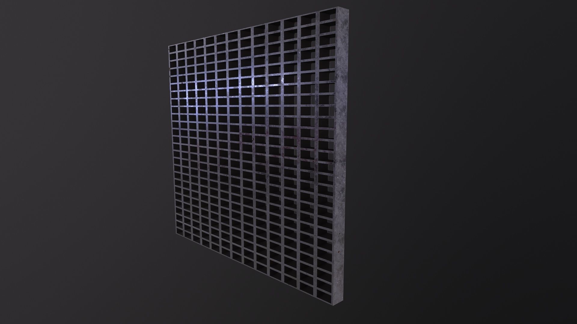 Grating Flooring 3D Model Low-poly 3D model_4