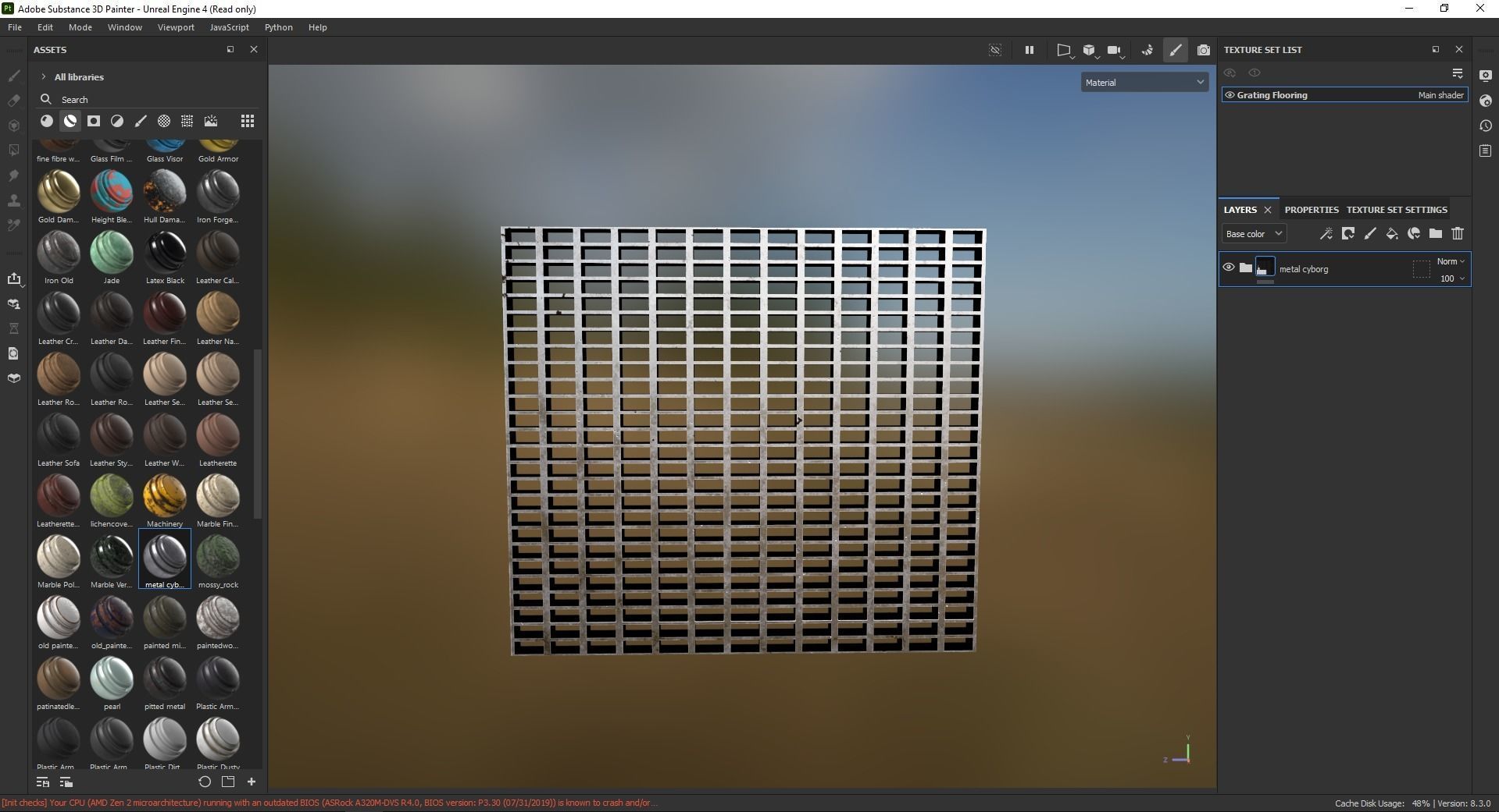 Grating Flooring 3D Model Low-poly 3D model_6