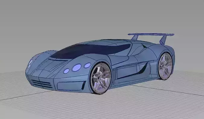 VideoGame futuristic vehicle
