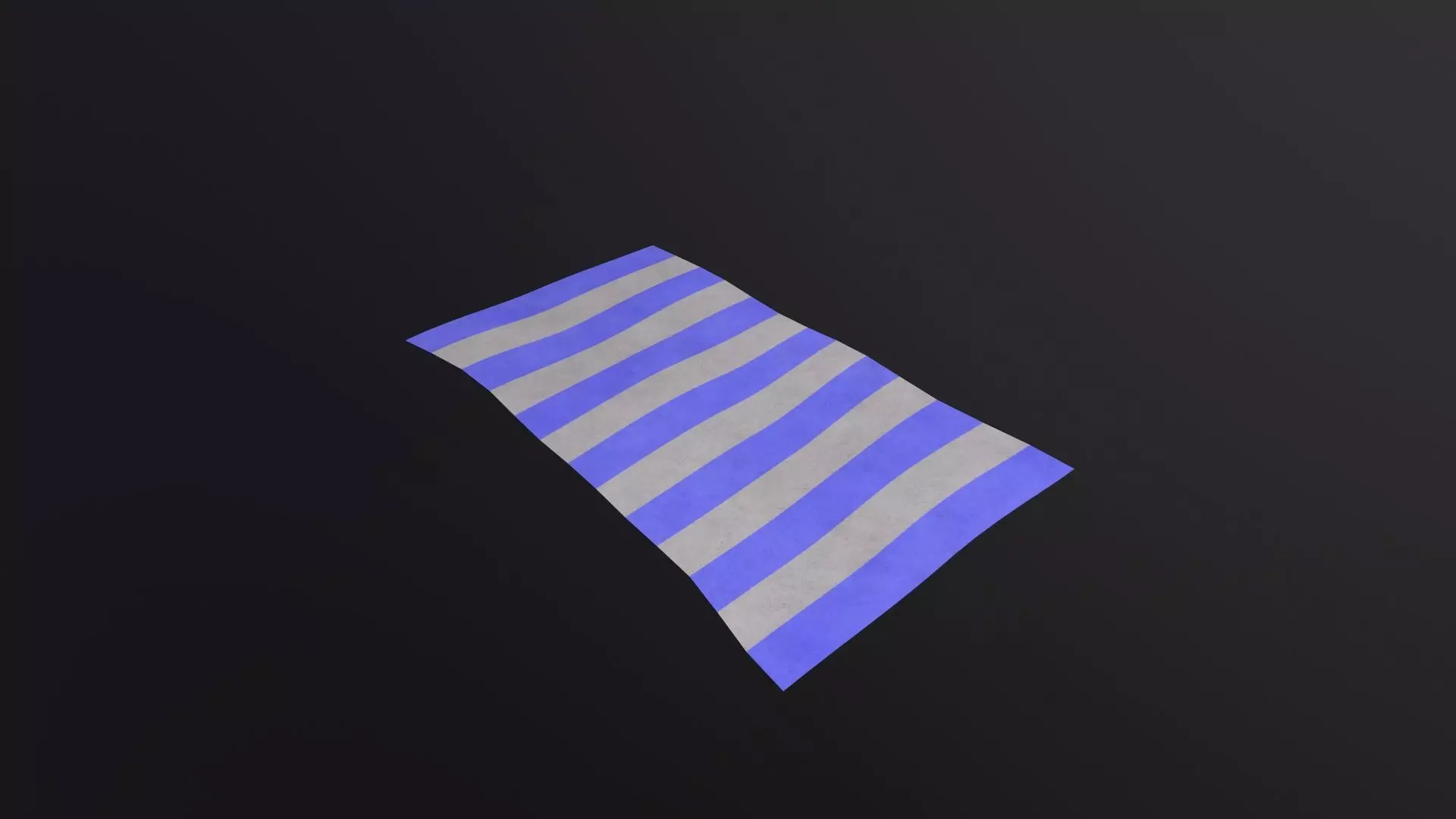 Beach towel 3D Model Low-poly 3D model_0
