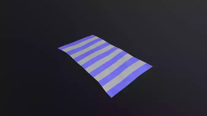 Beach towel 3D Model