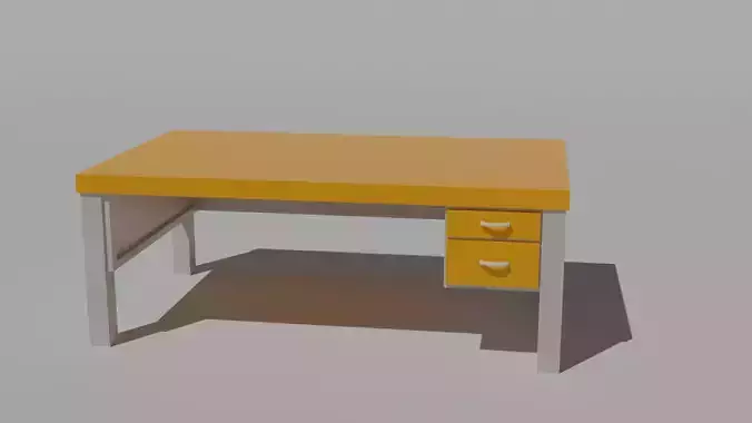 Students desk Free 3D model