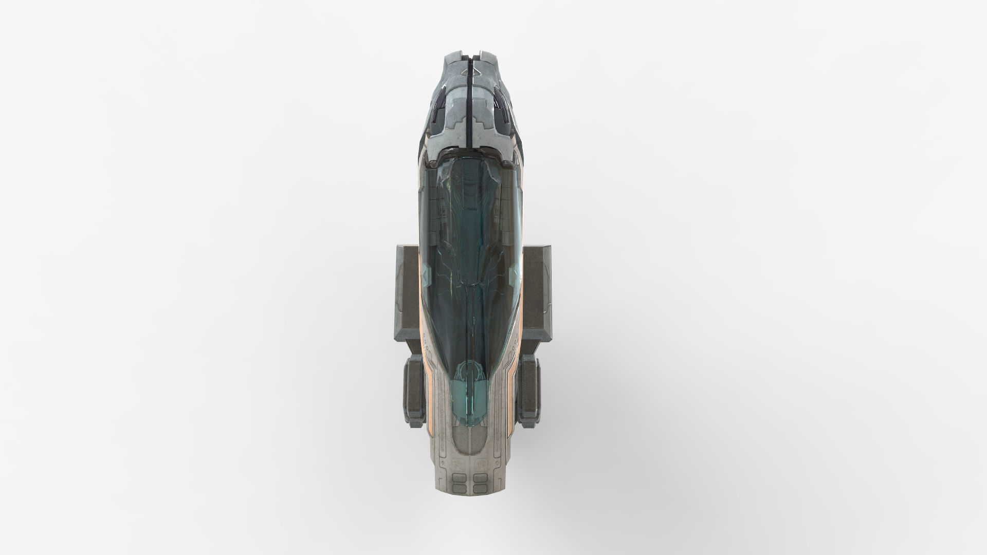 Futuristic Sleep Pod Low-poly 3D model_5