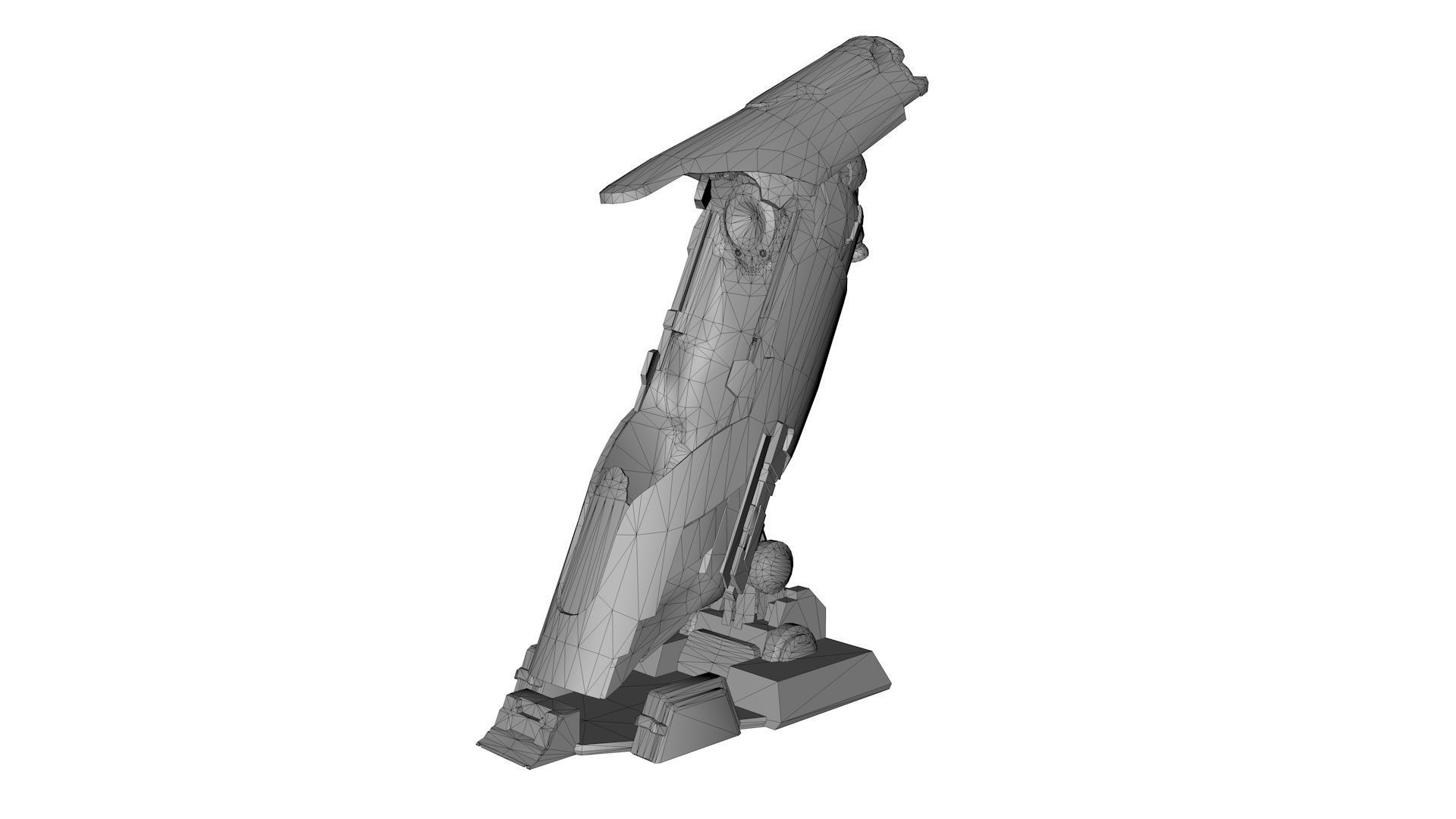 Futuristic Sleep Pod Low-poly 3D model_18