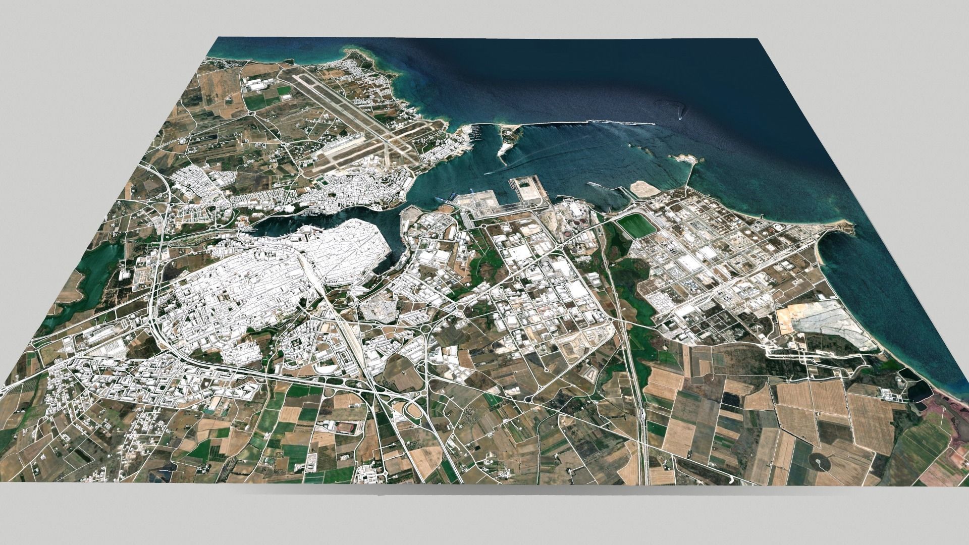 Cityscape Brindisi Italy 3D model_4