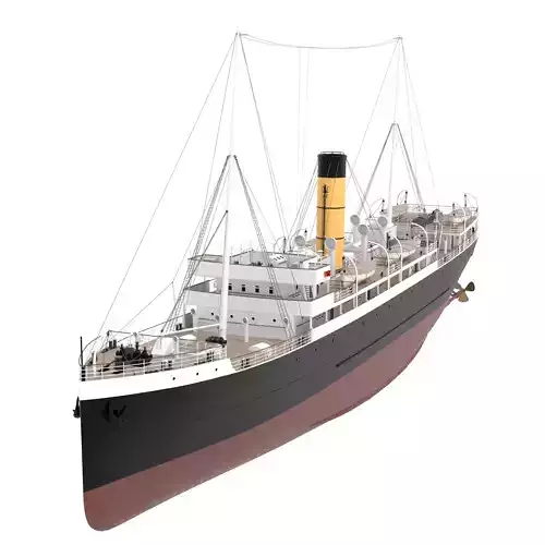 Steam ship  3D model