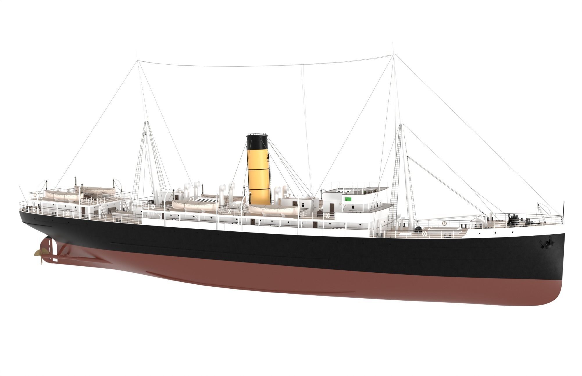 Steam Ship 3D model